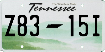 TN license plate Z8315I