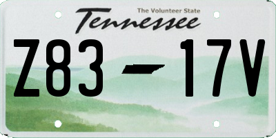 TN license plate Z8317V