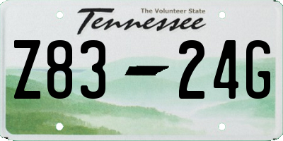 TN license plate Z8324G