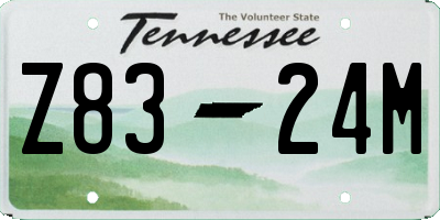 TN license plate Z8324M