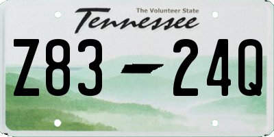 TN license plate Z8324Q