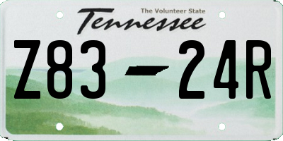 TN license plate Z8324R