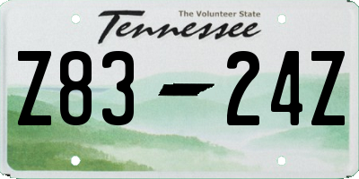 TN license plate Z8324Z