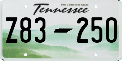 TN license plate Z8325O