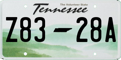 TN license plate Z8328A