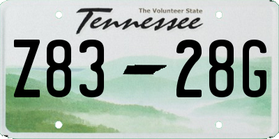 TN license plate Z8328G