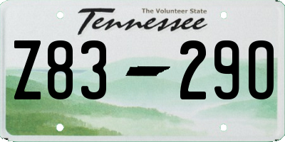 TN license plate Z8329O
