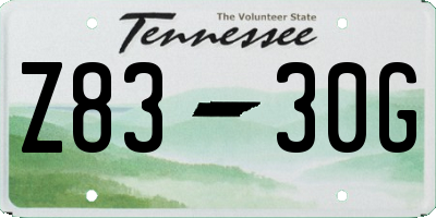 TN license plate Z8330G