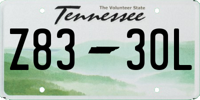 TN license plate Z8330L