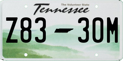 TN license plate Z8330M