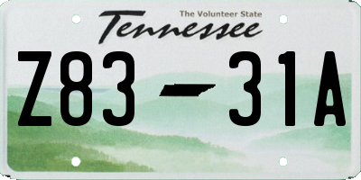 TN license plate Z8331A