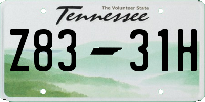 TN license plate Z8331H