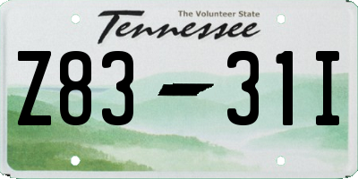 TN license plate Z8331I
