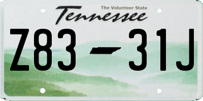 TN license plate Z8331J