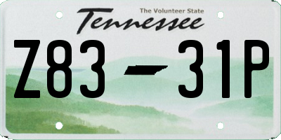 TN license plate Z8331P