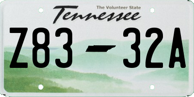 TN license plate Z8332A