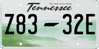 TN license plate Z8332E