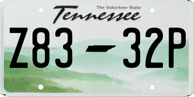 TN license plate Z8332P