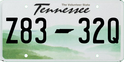 TN license plate Z8332Q