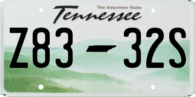 TN license plate Z8332S