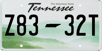 TN license plate Z8332T