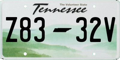 TN license plate Z8332V