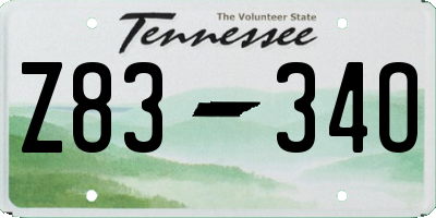 TN license plate Z8334O