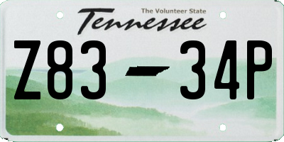 TN license plate Z8334P