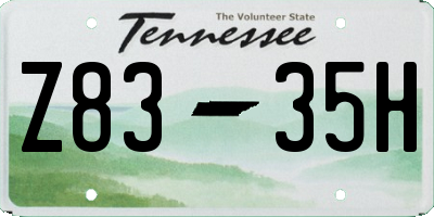 TN license plate Z8335H