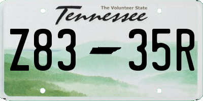 TN license plate Z8335R