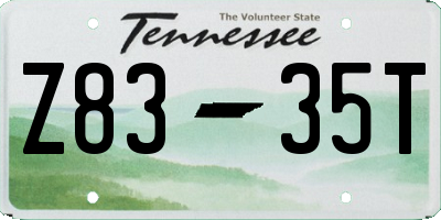 TN license plate Z8335T