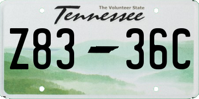 TN license plate Z8336C