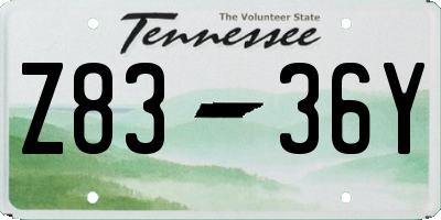TN license plate Z8336Y