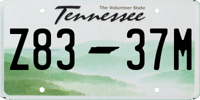TN license plate Z8337M