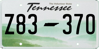 TN license plate Z8337O