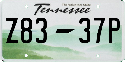 TN license plate Z8337P