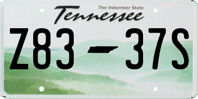 TN license plate Z8337S
