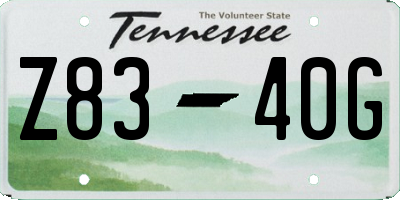 TN license plate Z8340G