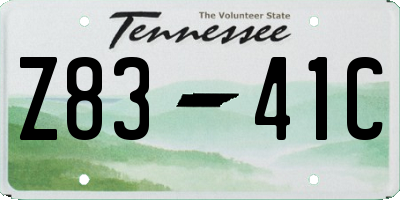 TN license plate Z8341C