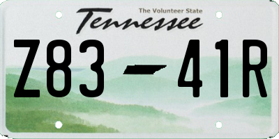 TN license plate Z8341R