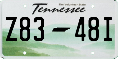 TN license plate Z8348I