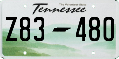 TN license plate Z8348O