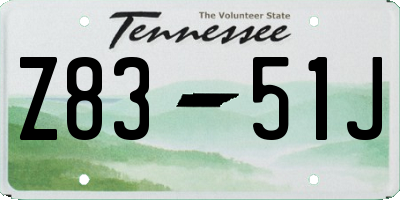 TN license plate Z8351J