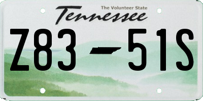 TN license plate Z8351S