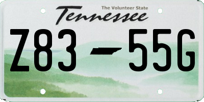 TN license plate Z8355G