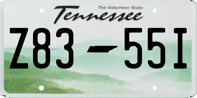 TN license plate Z8355I