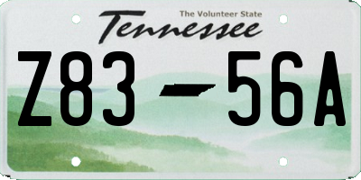 TN license plate Z8356A