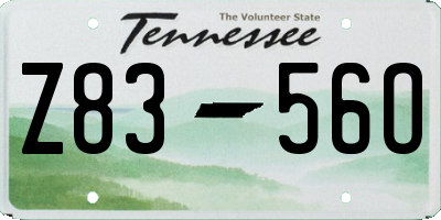 TN license plate Z8356O