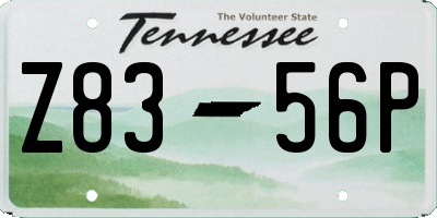 TN license plate Z8356P