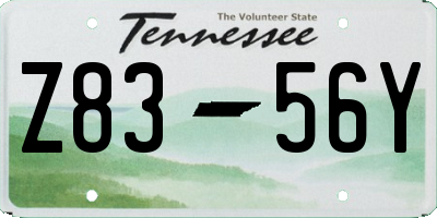 TN license plate Z8356Y